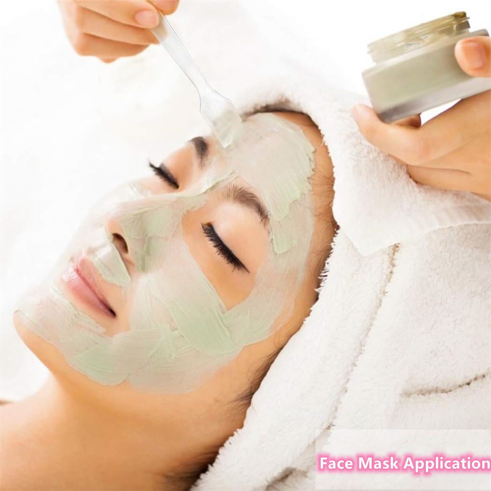 Набор пластиковых шпателей 50 шт., 4 цвета 8,2x1,5 см, косметические лопатки для смешивания кремов, масок для лица, макияжа