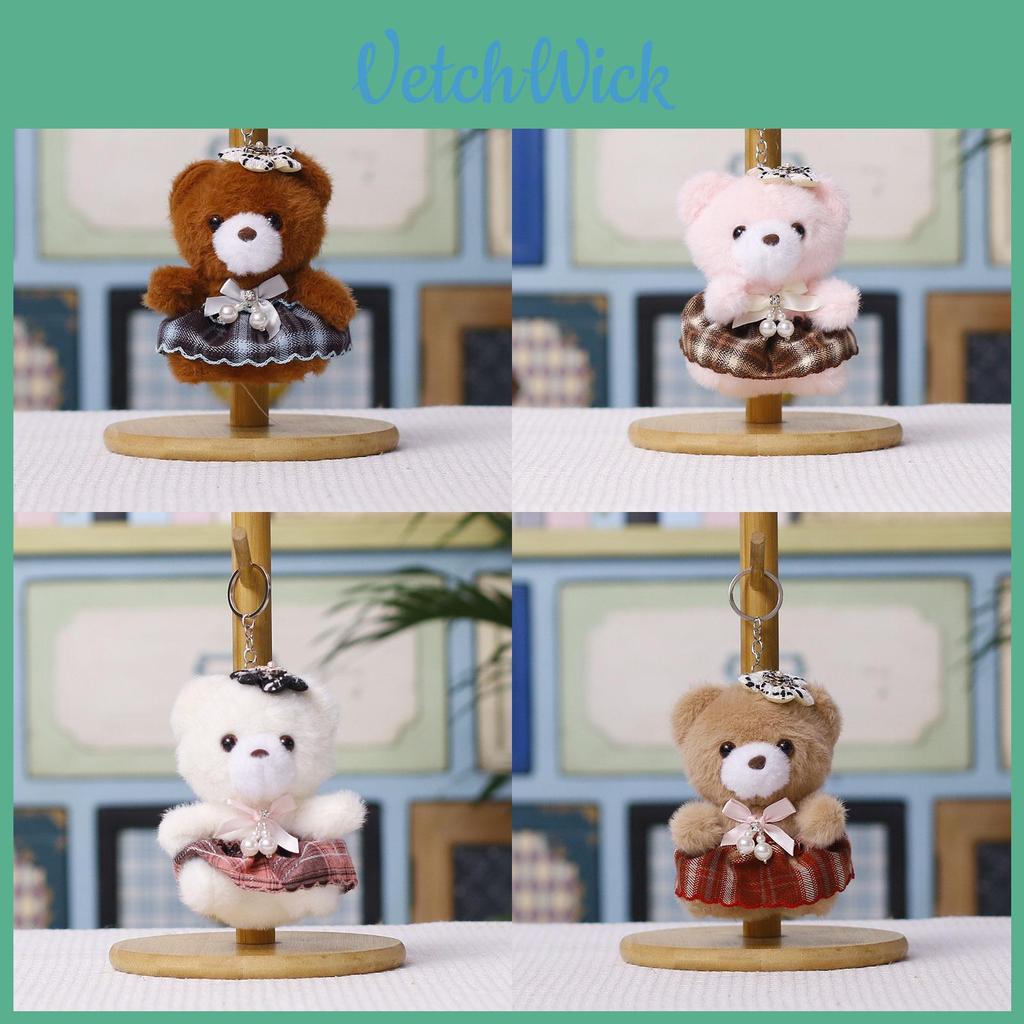 Cartooninspired Plush Bear Charm With Pp Cotton Filling For Backpack Accessory