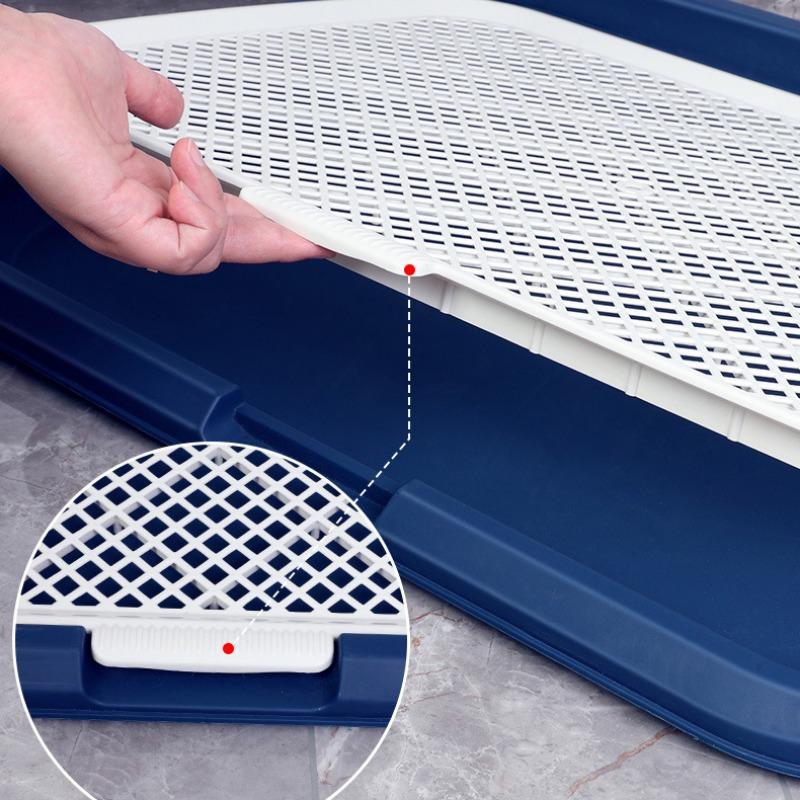 Туалет для собак с противоскользящим покрытием, многоразовый сетчатый открытый верх, тренировочный туалет, удобный туалет с защитой для больших щенков