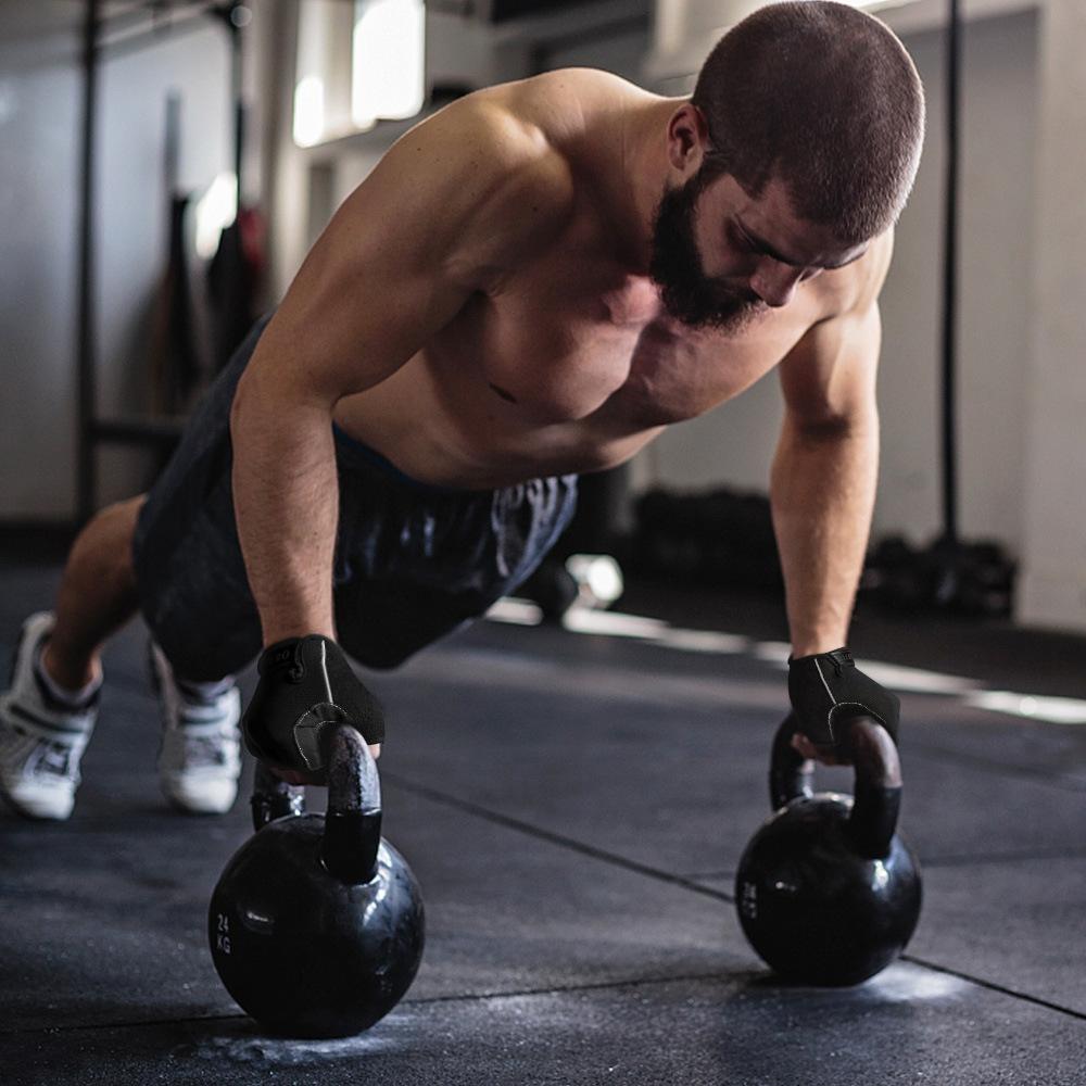 Велосипедные фитнес-перчатки из оленьей кожи, противоскользящие, износостойкие, амортизирующие, спортивные перчатки с половиной пальцев для мужчин и женщин, для горного велосипеда