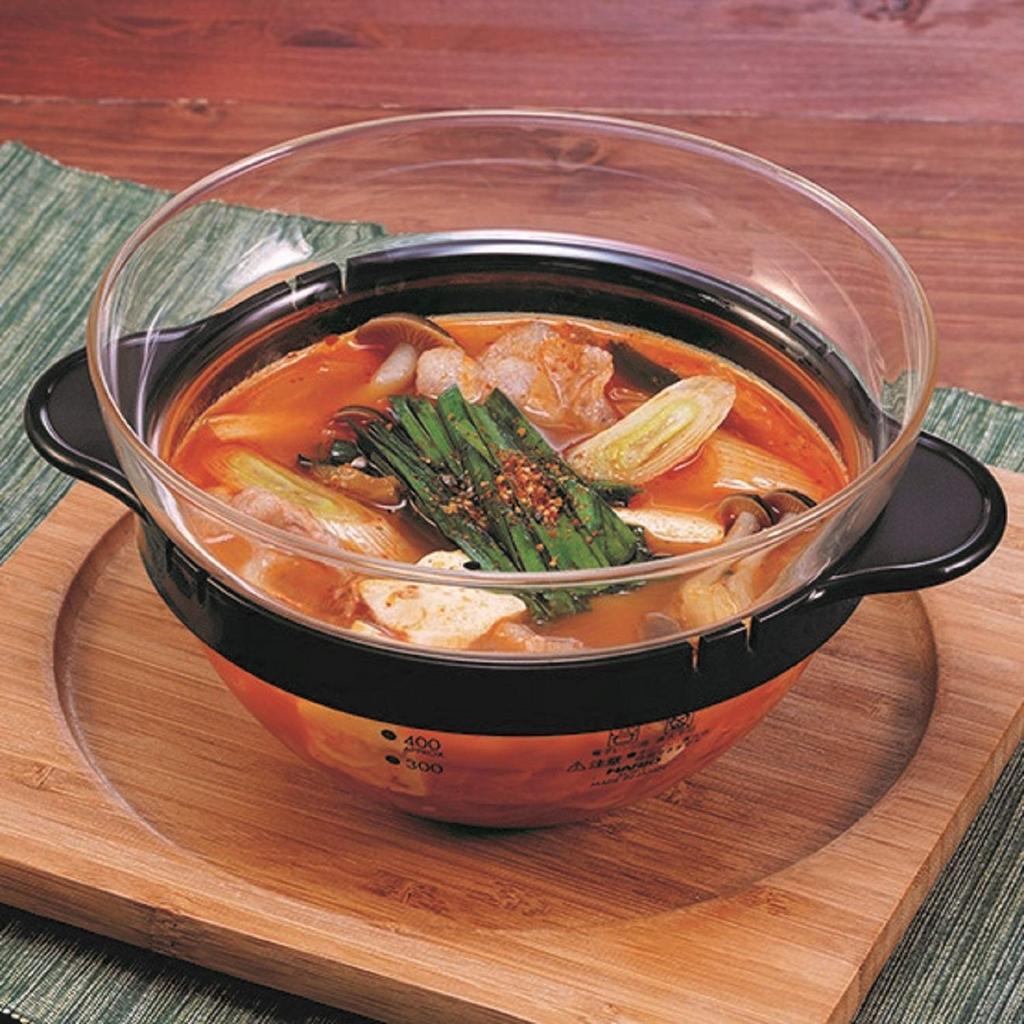 Hario Стеклянная кастрюля для гарниров в микроволновке черного цвета, практичная емкость 450 мл, сделано в Японии, легкий в приготовлении крем-суп ручной работы XOY-1-B