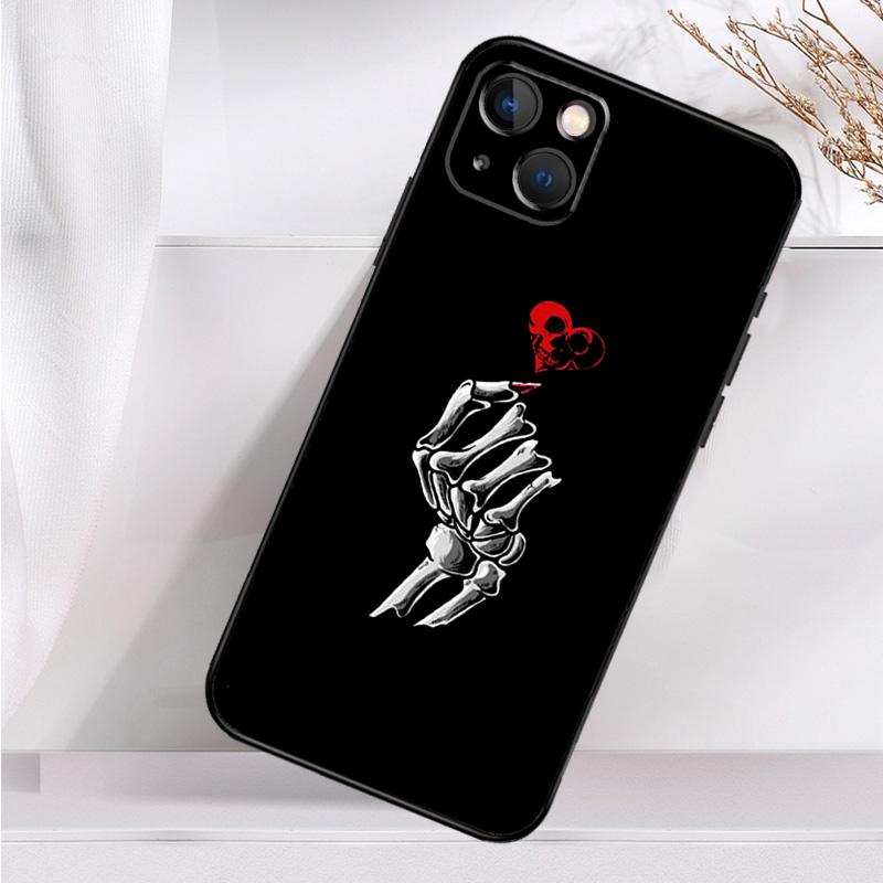 Чехол для телефона Aesthetics Skeleton для iPhone 16 15 14 13 12 11 Pro Max Mini X XR XS Max 7 8 Plus, задняя крышка
