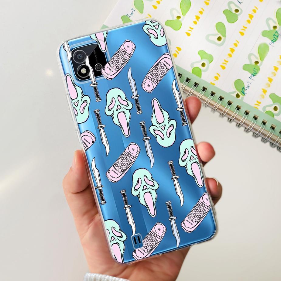 For Realme C11 2021 Case Cute Dinosaur Astronaurt Cover Soft Silicone Phone Case For Realme C11 2020 RealmeC11 2021 Fundas Coque