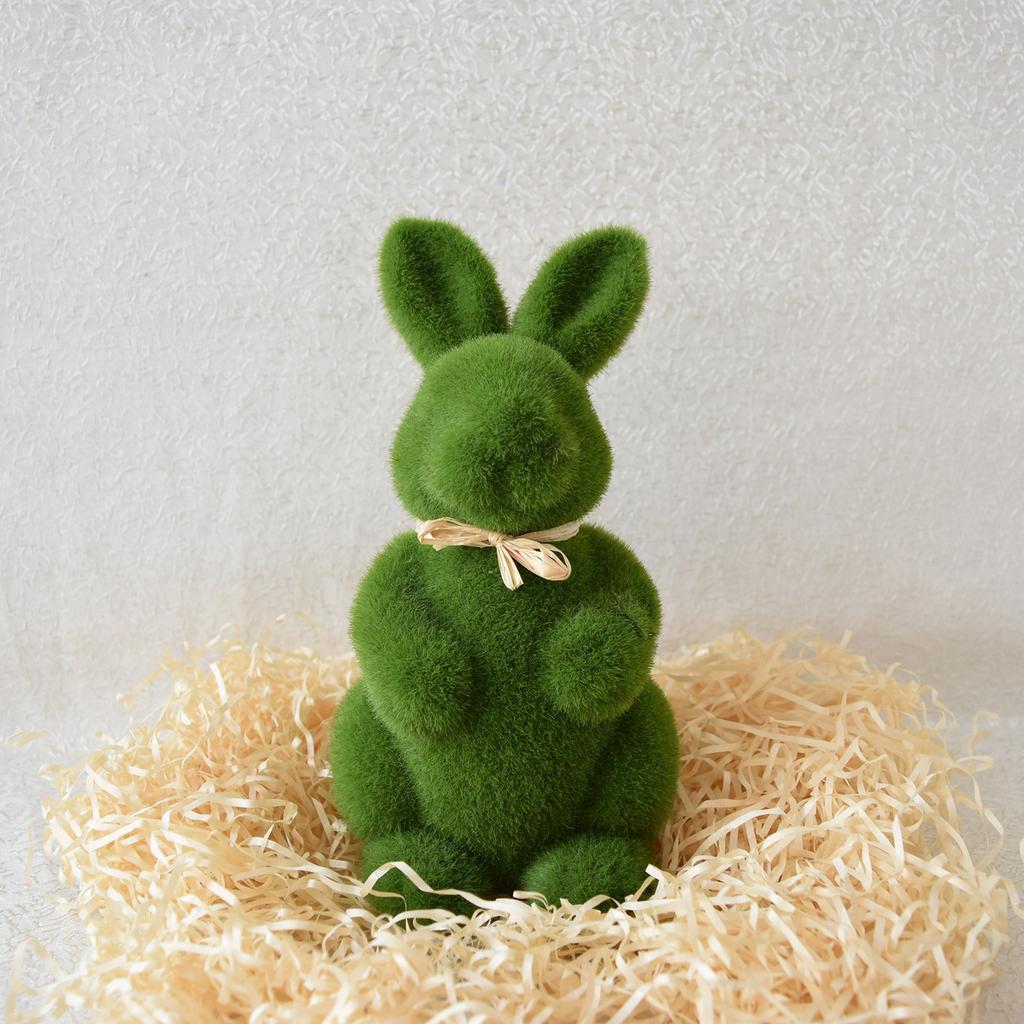 Easter Artificial Grass Bunny Shape Simulation Bonsai Ornaments Emulational