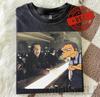 The Shining X The Simpsons Mashup T-Shirt | Jack Torrance & Moe Szyslak Bartender | Vintage Horror Parody Tee | Comfort Colors Washed Shirt