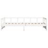 Daybed without Mattress White 80 x 200 cm Solid Pine Wood