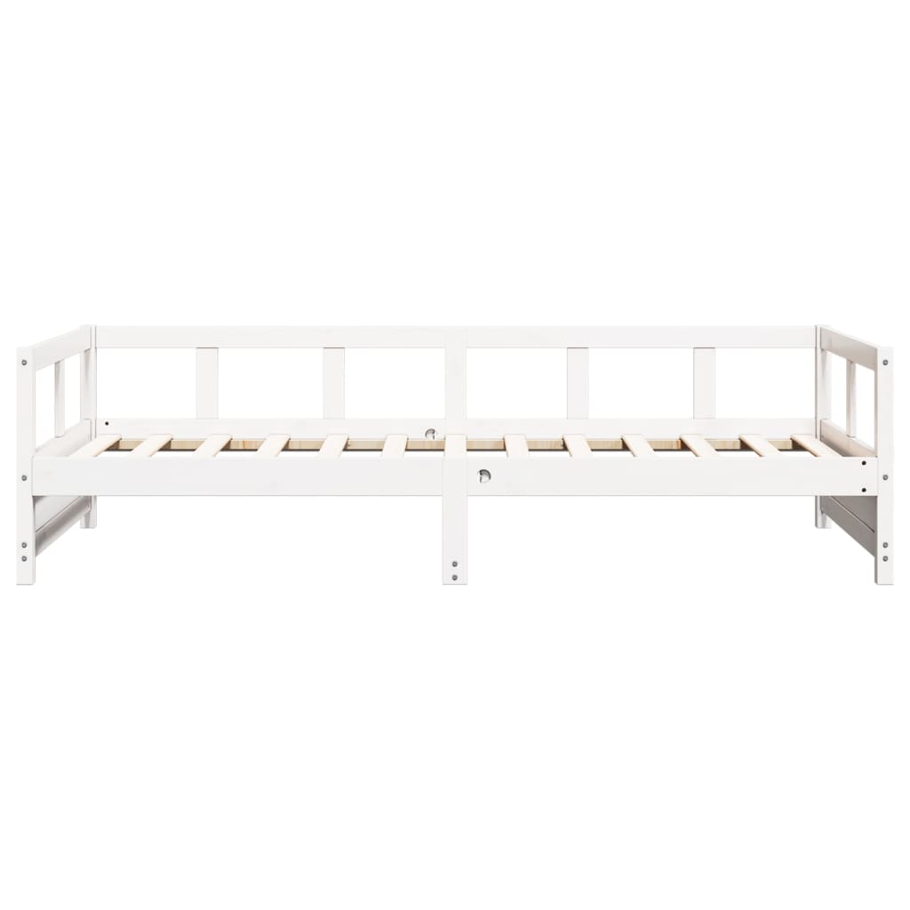 Daybed without Mattress White 80 x 200 cm Solid Pine Wood