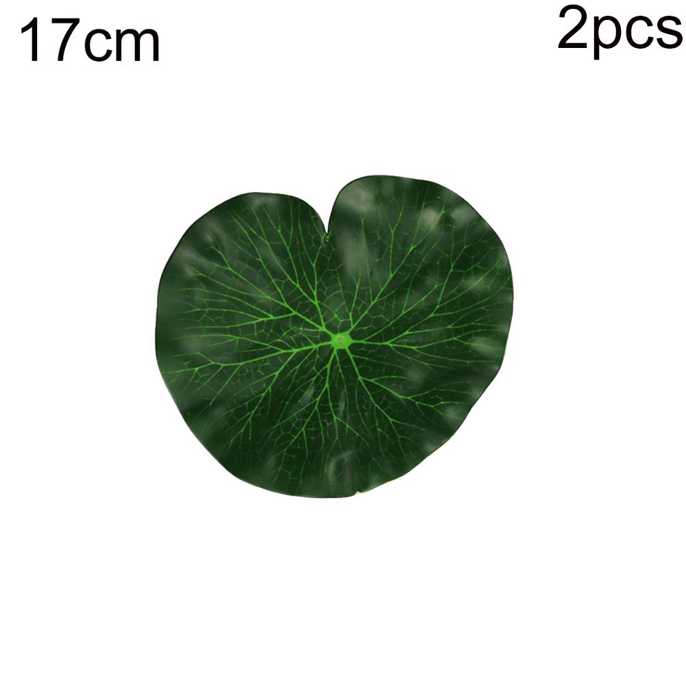 Blooming Bouquet Artificial Floating Lotus Leaves Fake Foliage Plant Garden Pond Pool Decor