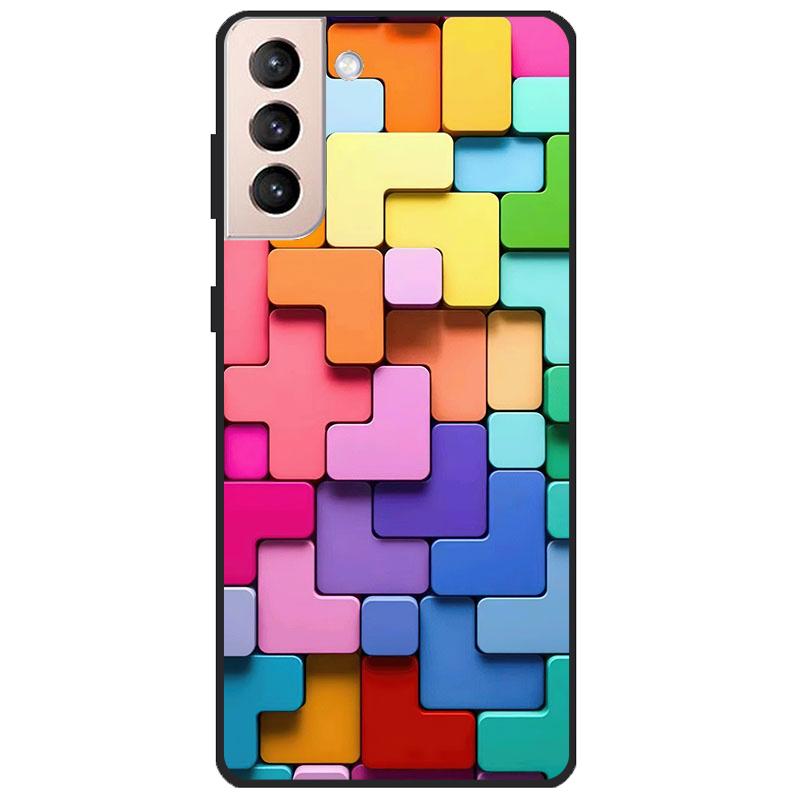 Для Samsung Galaxy S21 FE 5G чехол с мультяшной росписью, мягкие чехлы из ТПУ для телефонов Galaxy S21FE S 21 FE, силиконовая задняя крышка, милый чехол