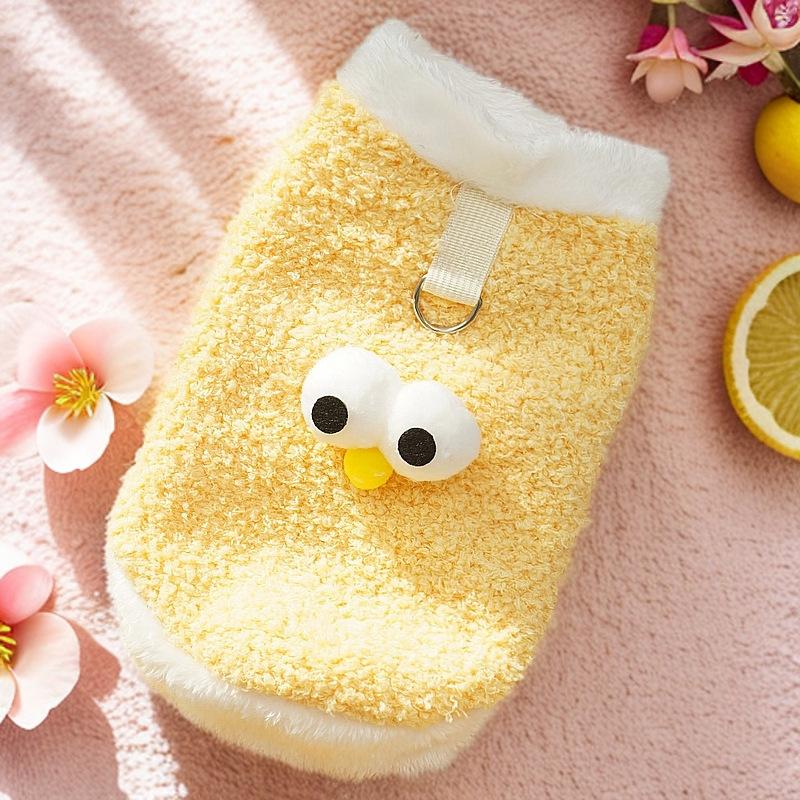 Флисовая Утепленная Одежда для Котенка, Бесшерстной Кошки Джинджила, Домашнего Животного, Осень и Зима, Товары для Собак Средних и Крупных Пород, Корги