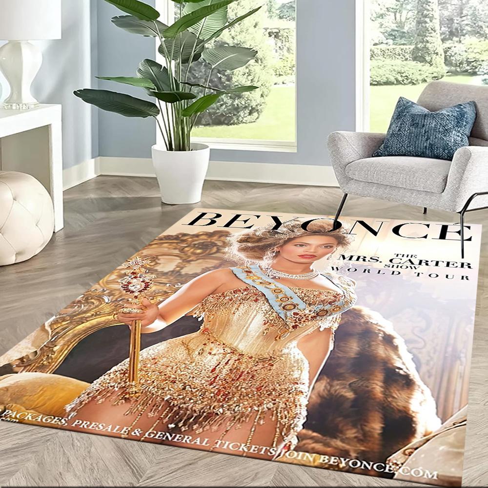 Beyoncé Square rugs are a great choice for living rooms, bedrooms, home décor, and as gifts.