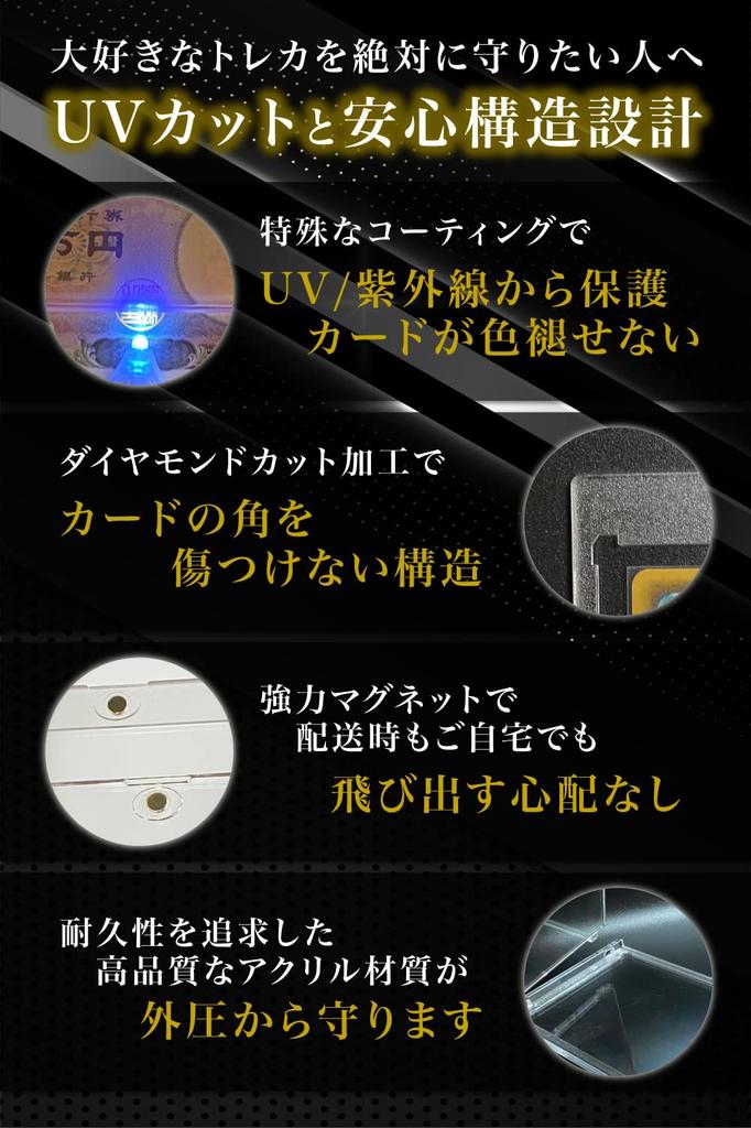 Магнитный загрузчик карточек от Active Trading Card с защитой от ультрафиолета в индивидуальной упаковке Набор Pokeka 35PT [Supervised Clerk] Yu-Gi-Oh! (Прозрачный 8)