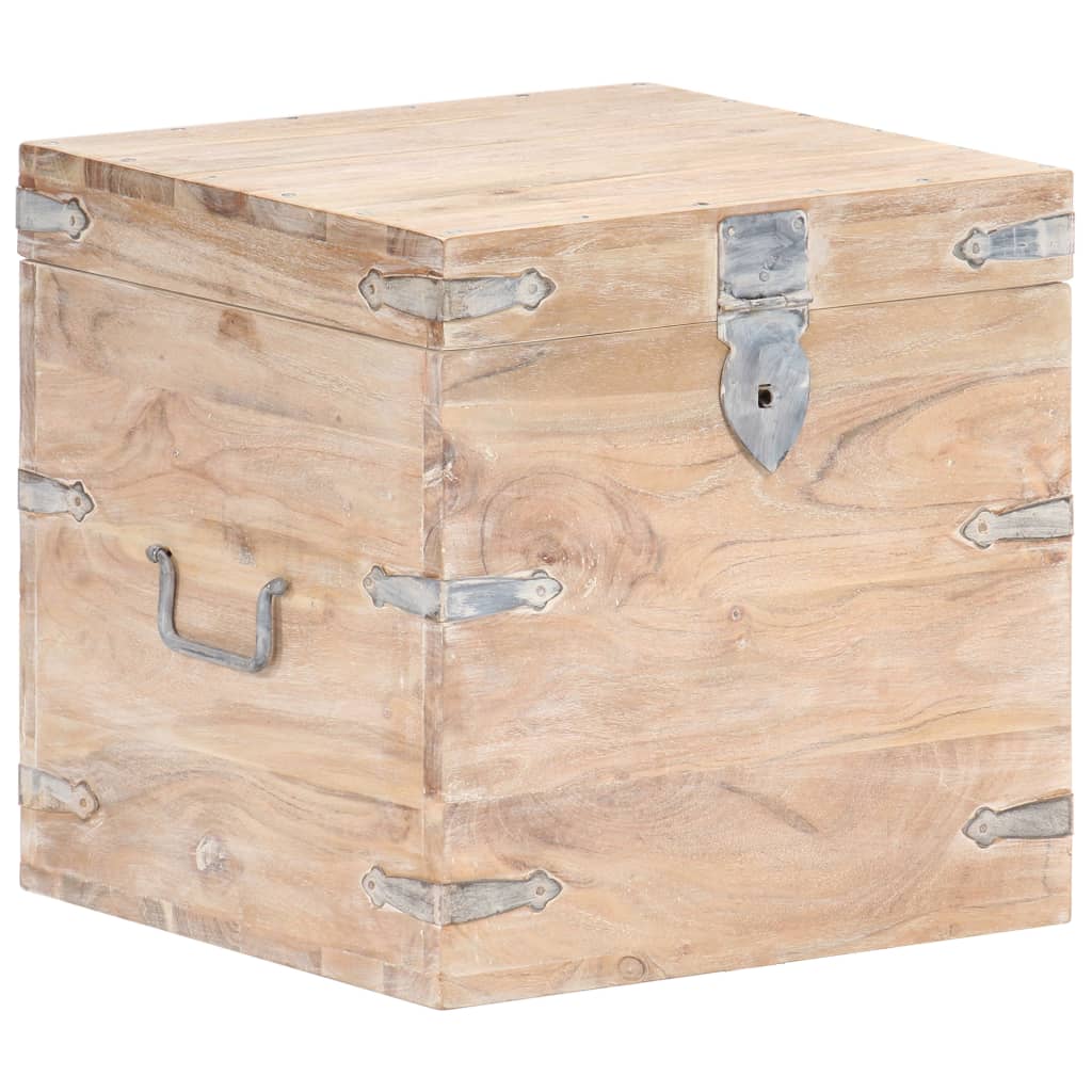 Storage Chest 40x40x40 cm Solid Acacia Wood