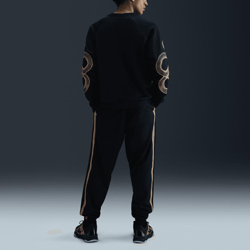 Nike Protro Kobe Year Of The Snake Series Удобная простая толстовка с круглым вырезом Мужская толстовка Черная HQ4698-010