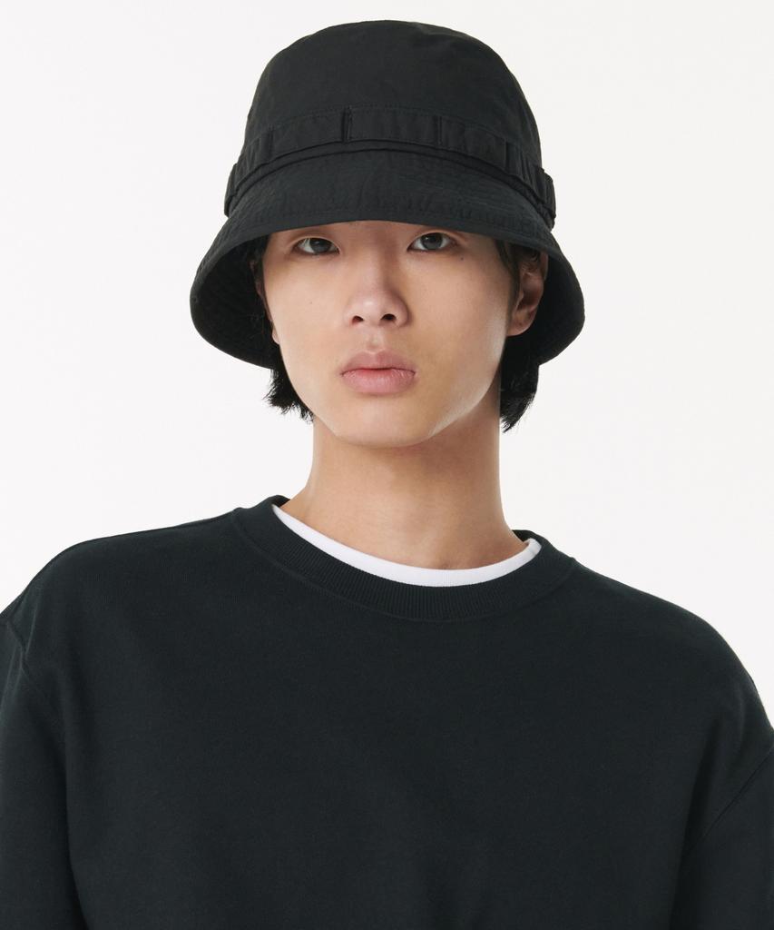 MUSINSA STANDARD Cotton Jungle Bucket Hat [Black]