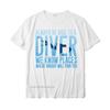 Футболка Always Be Nice To A Diver Подарок для дайвера Классические футболки для взрослых Удобные топы Рубашки из хлопка Повседневные