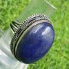 Лазурит драгоценный камень 925 пробы посеребренный антикварное винтажное кольцо США SZ 5 ювелирные изделия AVRF63