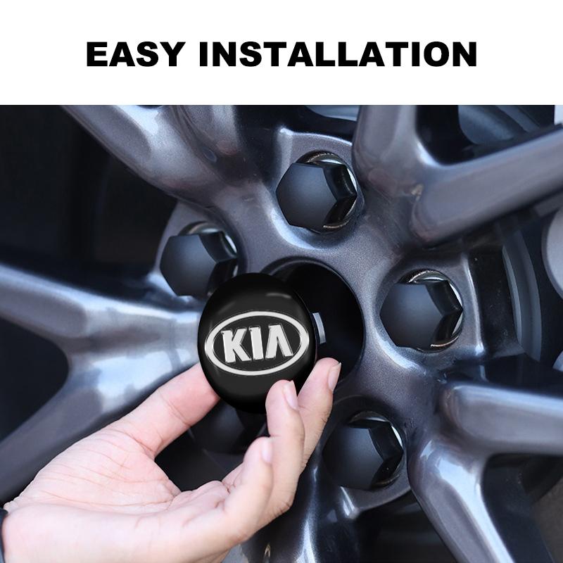 4 шт. 56 мм Колпачок ступицы колеса автомобиля Значок Логотип Эмблема Наклейка на колесо Аксессуары Для KIA Ceed Sportage Rio K5 Optima Cerato Proceed Venga Sedona