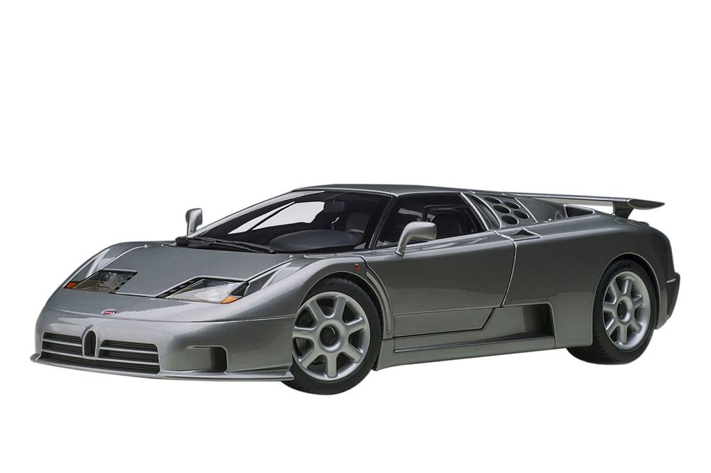 AUTOart Scale Bugatti EB110 SS Silver Metallic Finished Model 70916 1/18