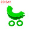20 Sets 3/4" D-Ring Shackle Protective Cover with Washer Bow Shackles Isolator Anti Collision Covers Automotive Truck Accessory