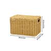 Baskets with Lid Storage Box Cover Closet Organizer Imitation Rattan Baskets  for Clothing Clothes Food  Kitchen  Organizer