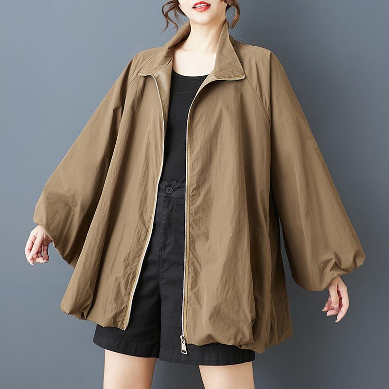 Long Sleeve Oversized Vintage Casual Loose Autumn Spring Trench Coat for Women Outerwear
