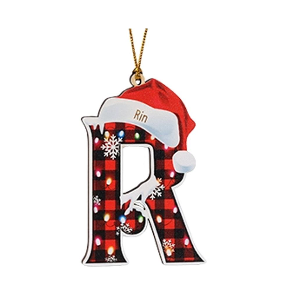 2D Christmas Decoration Pendant Christmas Tree Tag Theme Party Crafts Ornament