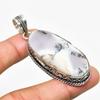 Ювелирный кулон ручной работы с дендритом и опалом, посеребренный 925 пробы, 2,27 дюйма