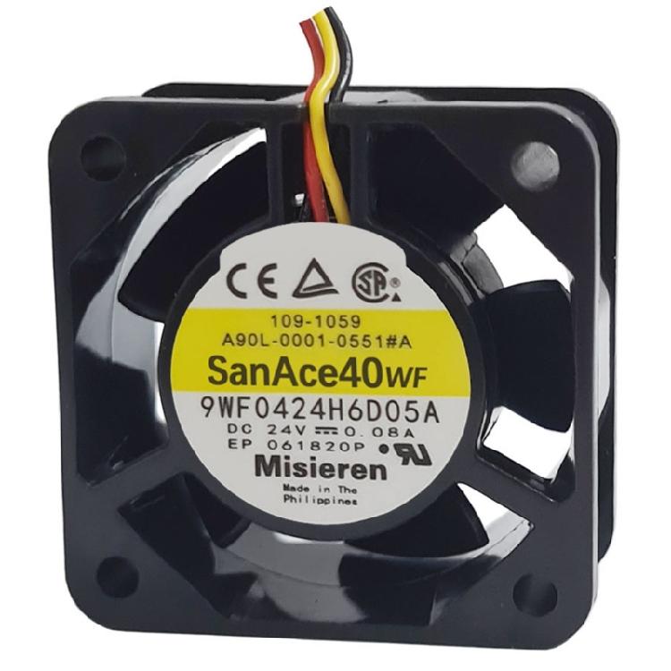 Для SanAce40WF DENKI 9WF0424H6D05A 4020 3-проводной DC 24V 0.08A FANUC Охлаждающий вентилятор