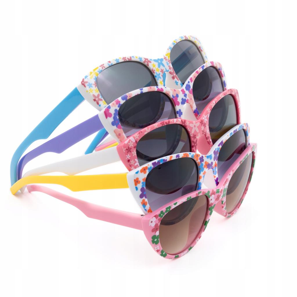 Girls' Sunglasses Uv400 And With Flowers