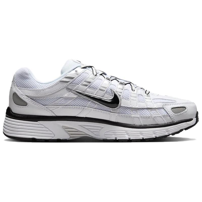 Nike P 6000 Белые Металлик Серебристые Черные Кроссовки