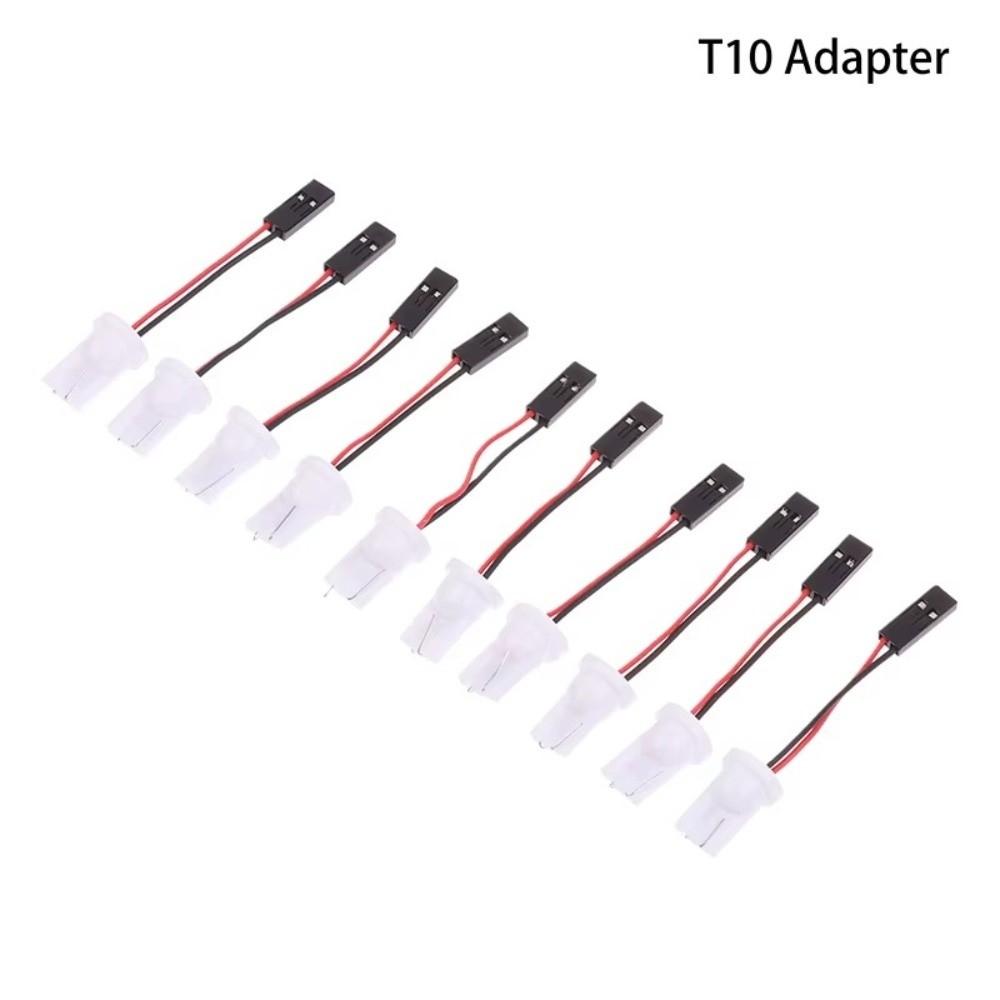 Розовый Connector Wire Адаптер для автомобильной лампы T10 BA9S Festoon Лампа для освещения салона автомобиля Для панели Стоп-сигнал