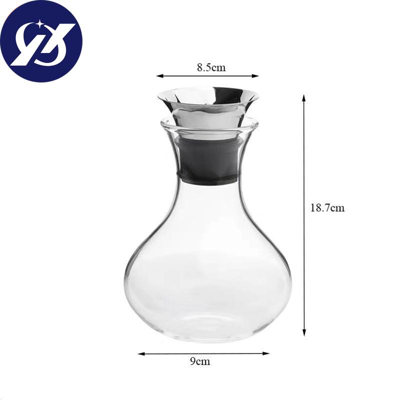 Прозрачный стеклянный графин 1 л/1,5 л с крышкой из нержавеющей стали, графин для вина, термостойкий кувшин для молочного сока, подарки, бутылка для воды, чайник