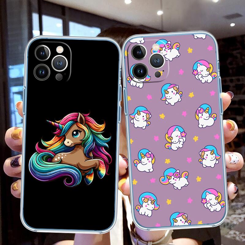 AQ25 Cartoon Unicorn Phone Case for Motorola Moto G10 G20 G30 G31 G32 G34 G35 G41 G42 G50 G51 G52 G55 G60 G60S G62 G71 G72 G75
