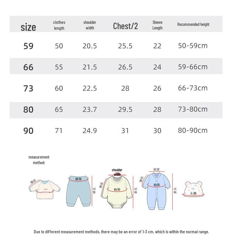 Happy Bear Newborn Pure Cotton Romper 2-Piece Set