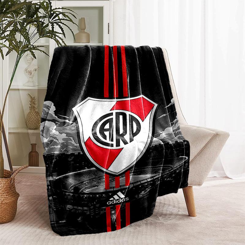 1pc Blanket - Club Atlético River Plate Print Design, Lightweight Blanket for Sofa, Bed- Soft &Warm, Gift for All Seasons