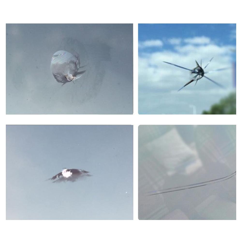 Комплект для ремонта лобового стекла автомобиля Инструмент для ремонта трещин Аксессуары для авторемонта Жидкость для удаления царапин на автомобильном стекле Восстановление трещин на окнах N8d7