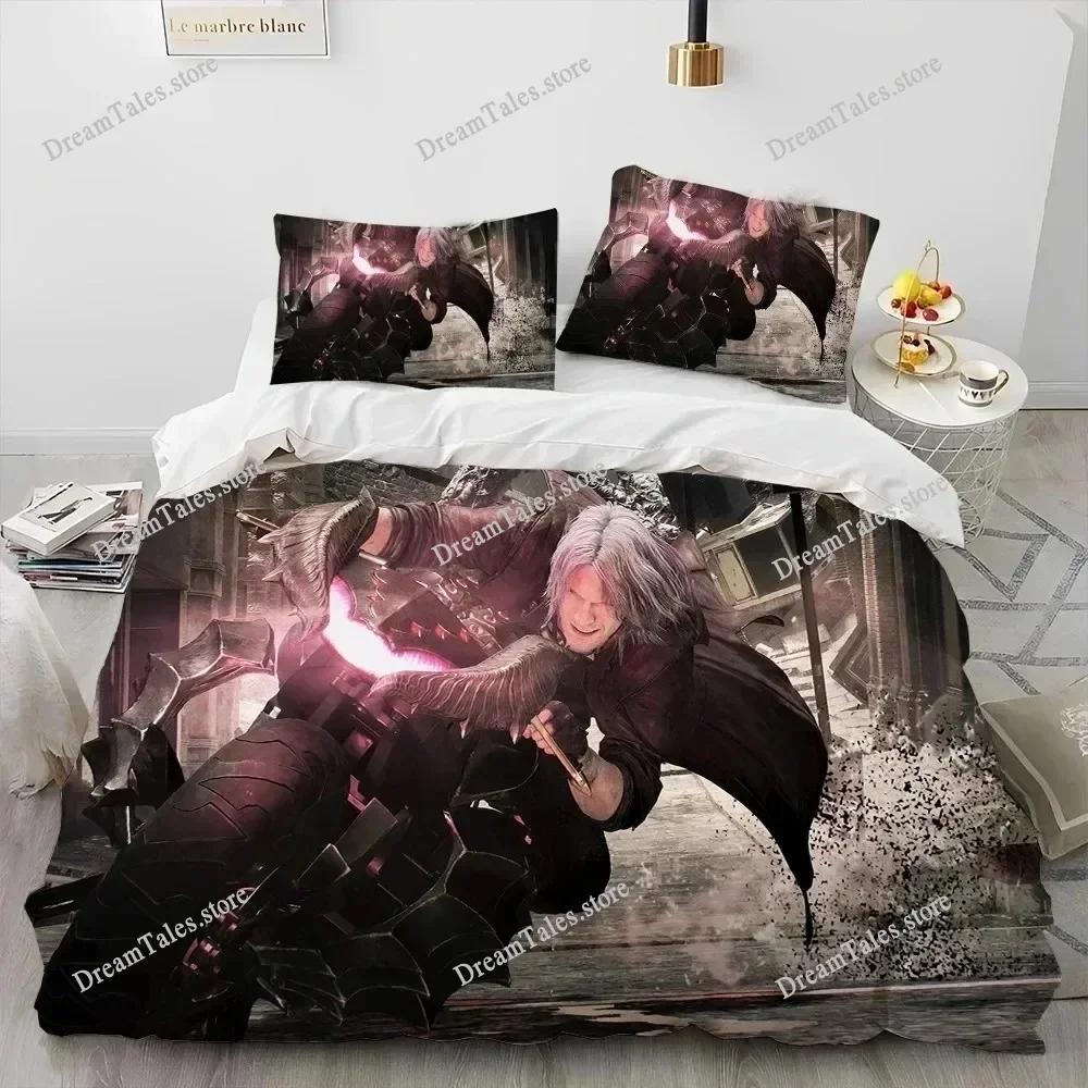 Новый набор постельного белья Devil May Cry DMC Односпальный Полуторный Двуспальный Queen King Размер Комплект постельного белья Для взрослых Детей Спальня Пододеяльник Комплекты 3D Печать Игра