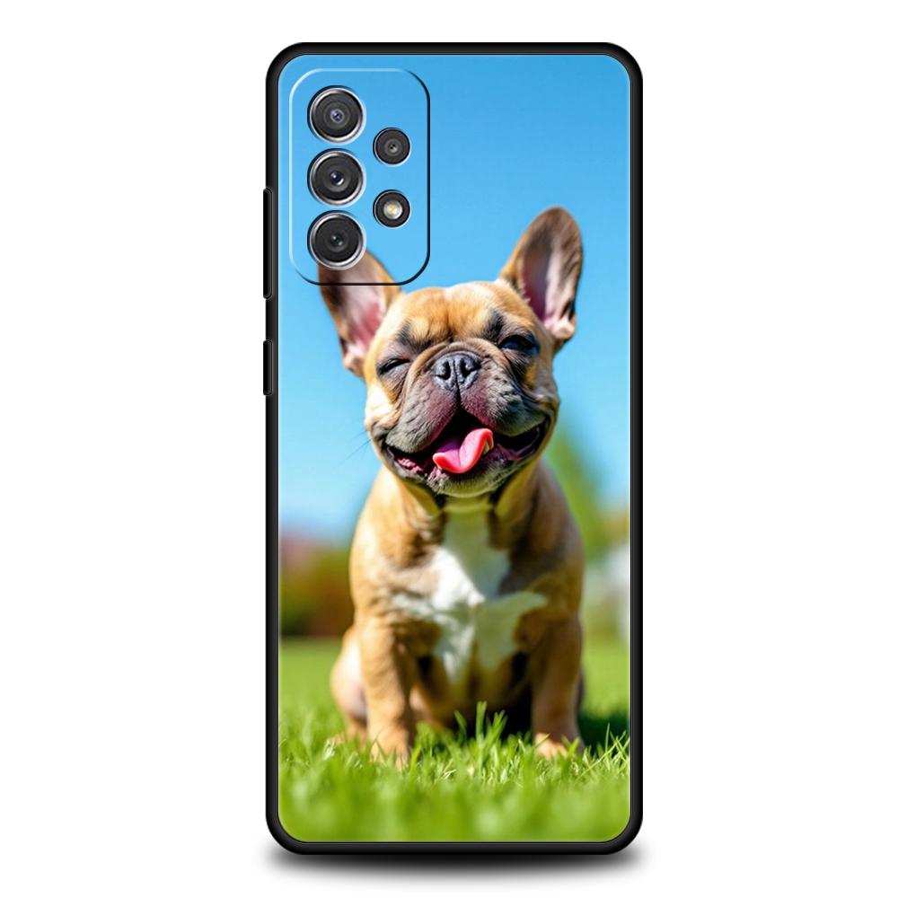 Чехол для Samsung A15 A13 A35 A55 A51 A71 A41 A31 A21S A03S A05 A17 A23 A25 A33 A53 A73 5G A07 4G Чехол Французский бульдог Собака Питомец