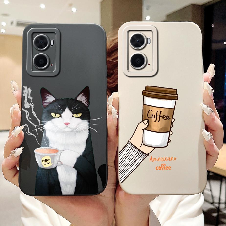 Чехол для Oppo A76 CPH2375 Стильный чехол с конфетным рисунком Ударопрочный чехол для телефона Для Oppo A96 A 36 76 OppoA76 OppoA96 Мягкий ТПУ Fundas