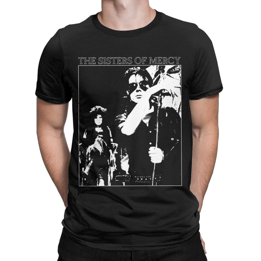 Мужские футболки The Sisters Of Mercy 100% хлопок одежда для отдыха с коротким рукавом и круглым вырезом оригинальная футболка