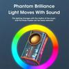 2025 K07 Прозрачный Bluetooth 5.0 динамик беспроводной небольшой стальной пушки RGB подсветка ритм TWS сабвуфер мини креативный динамик