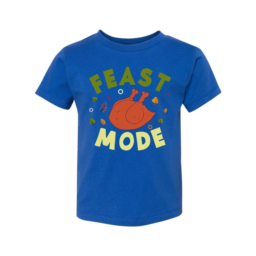 Feast Mode Thanksgiving Unisex T Shirt With Roasted Turkey Graphic And Autumn Le