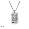 Game Genshin Impact Stainless Steel Dog Tags Jewelry Figure ID Pendant Necklace Tartaglia Keqing Diluc Accessories