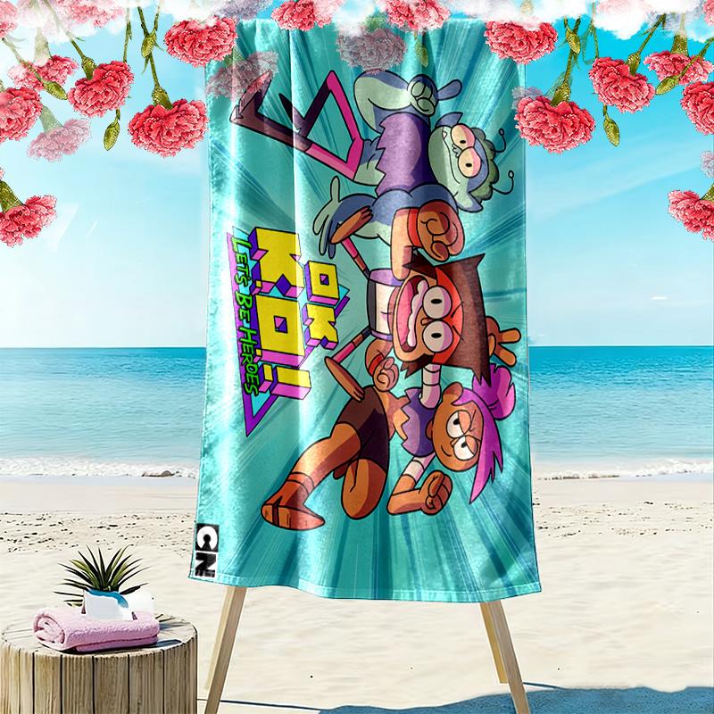 Funny school theme 2D Flat Print Beach Towel, Large Soft Quick Dry Towel for Beach Camping SwimmingZSTJ0915215