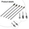 5pcs Rotary Rasp File Carving Grinder Abrasive Tools 3x6x100mm Long Single Cut For Solid Carbide Rotary Burrs Set Rotary Tools