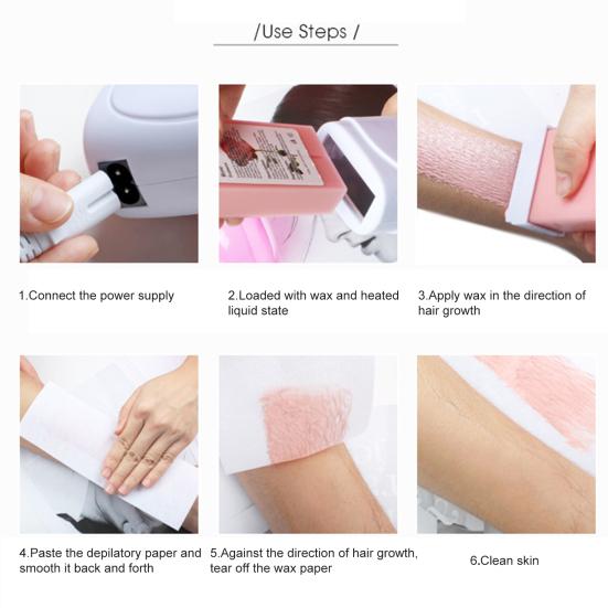 Инструмент для вощения Прочный нежный натуральный воск для депиляции с уменьшением отрастания на лето