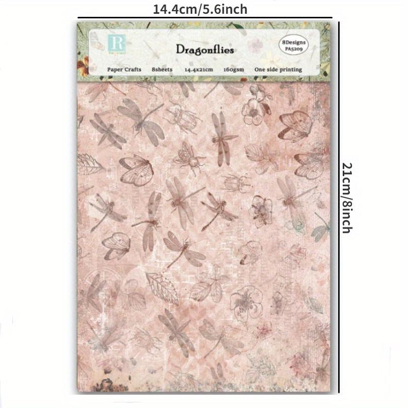 Garden Life Scrapbook Paper Pad Assorted Pattern Decoupage Cardstock Vintage Scrapbooking DIY Decorative Cardmaking Supplies