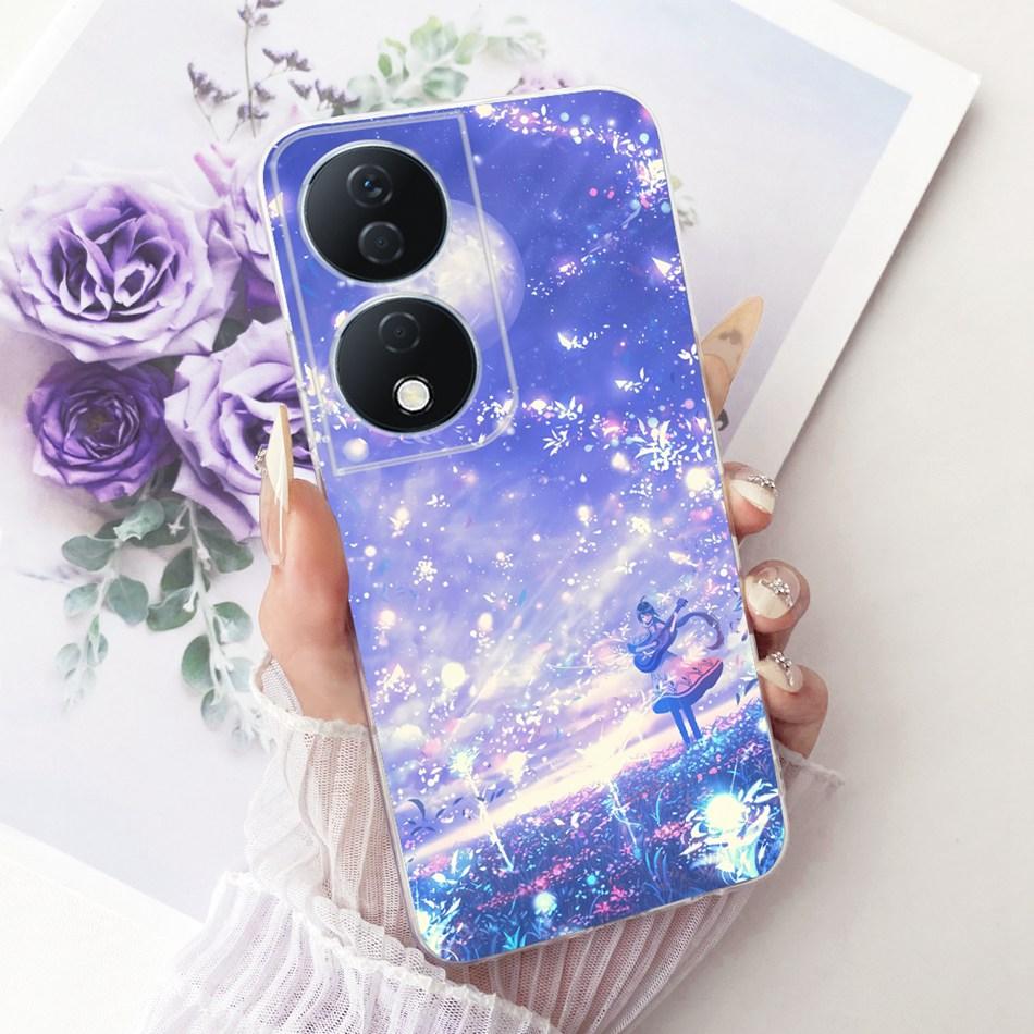 For Honor X7b CLK-LX2 2025 Cute Flower Butterfly Cat Painted Case For HonorX7b X 7B 4G 5G Soft Silicone TPU Phone Cases
