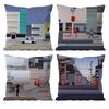 World Premium Printing Pillow Case Anti-dustmite Pillowcase Invisible zipper silky short plush Sofa cushion cover